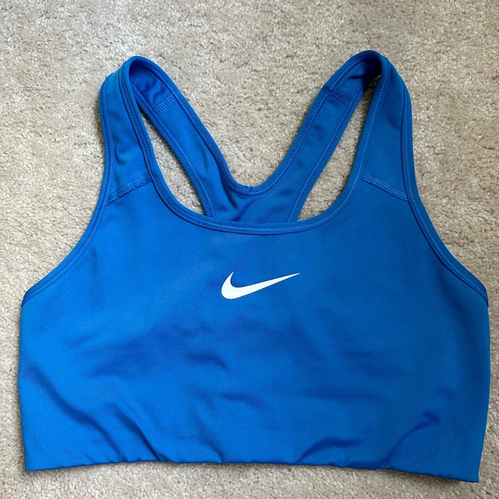 Nike Pro Dri Fit Sports Bra Blue